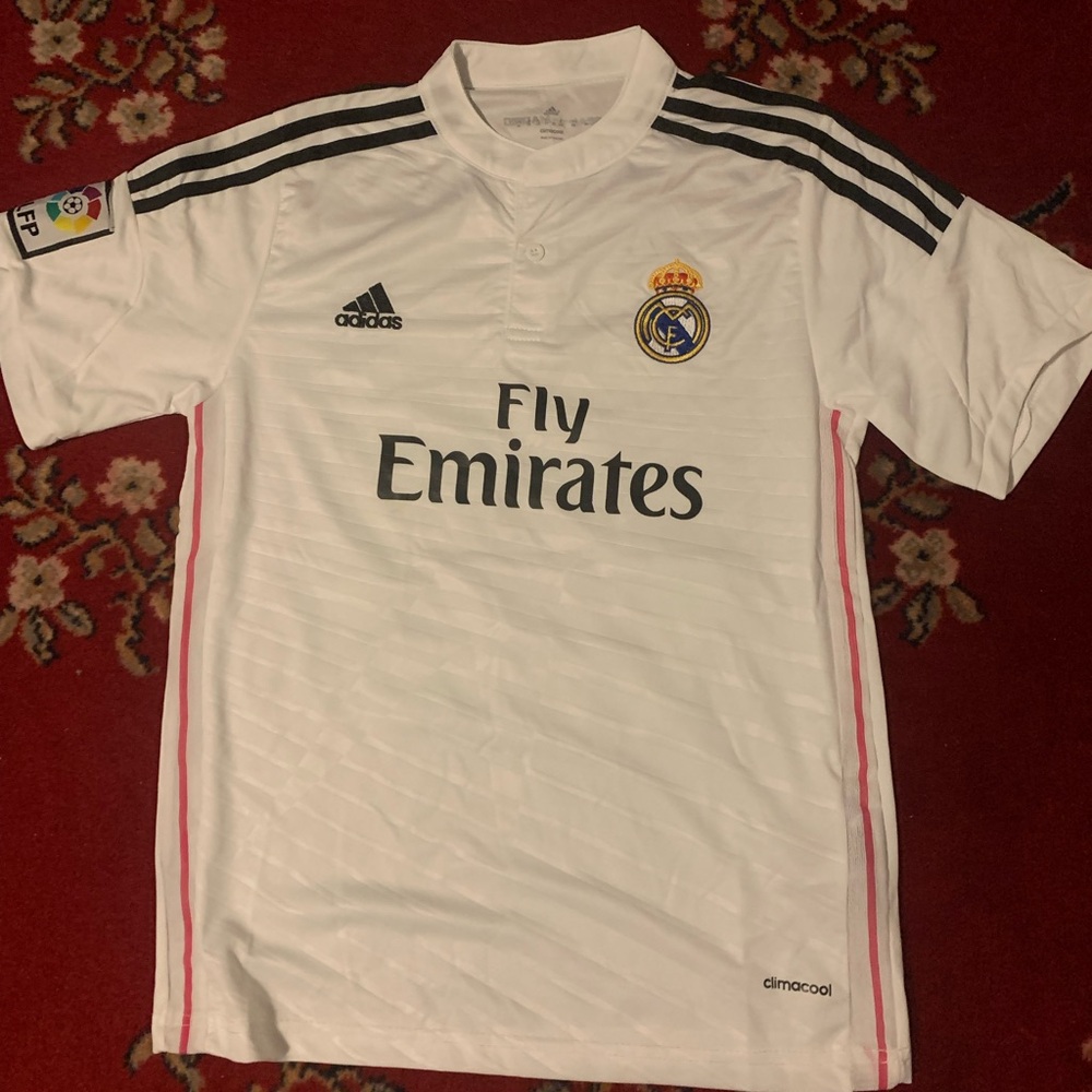 Adidas Real Madrid White and Black Jersey kids size 28